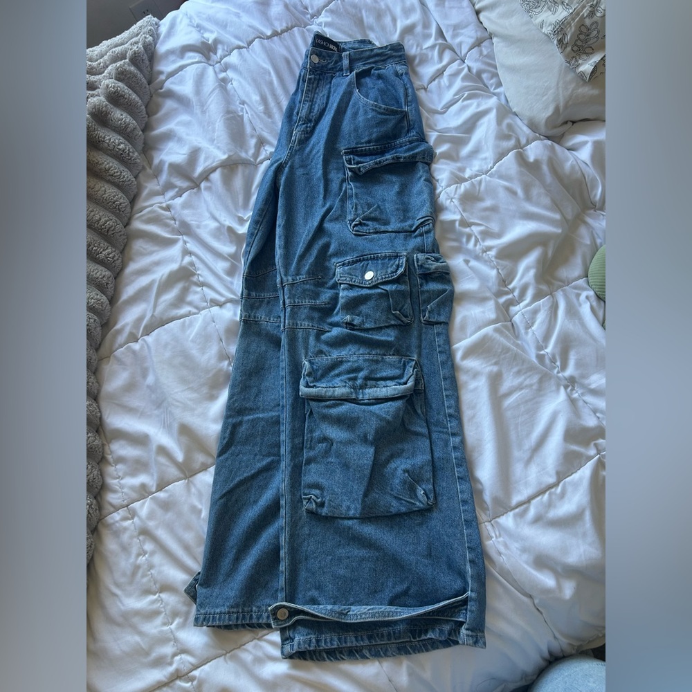 Women’s Blue Cargo Pants